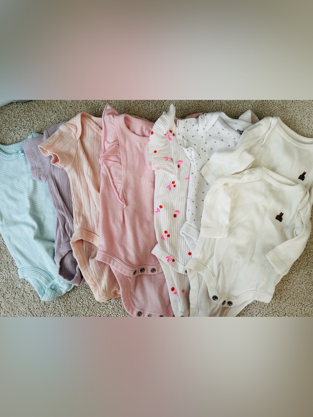 Newborn Short and long sleeve onesies
